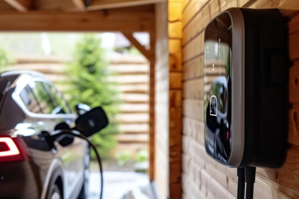 Coût d'une borne de recharge - Voiture électrique en charge